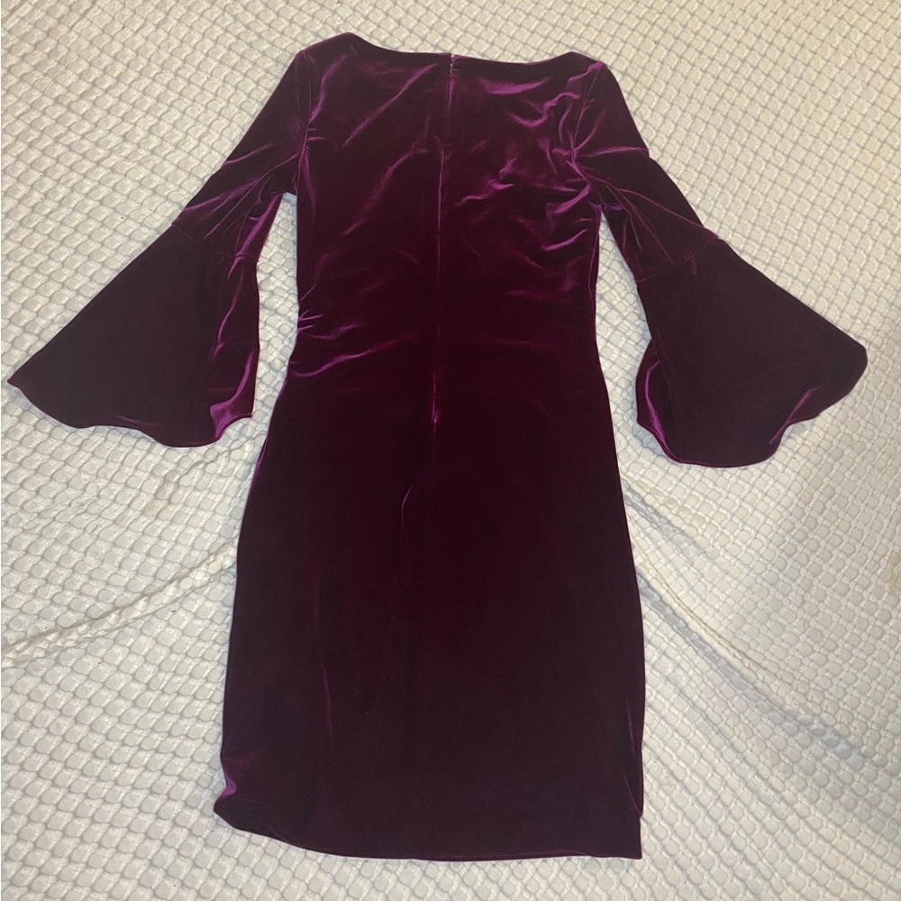 Women’s Lauren Ralph Lauren Crushed Velvet Dress Purple Size 4